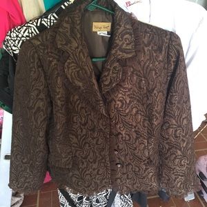 Brocade brown new suit